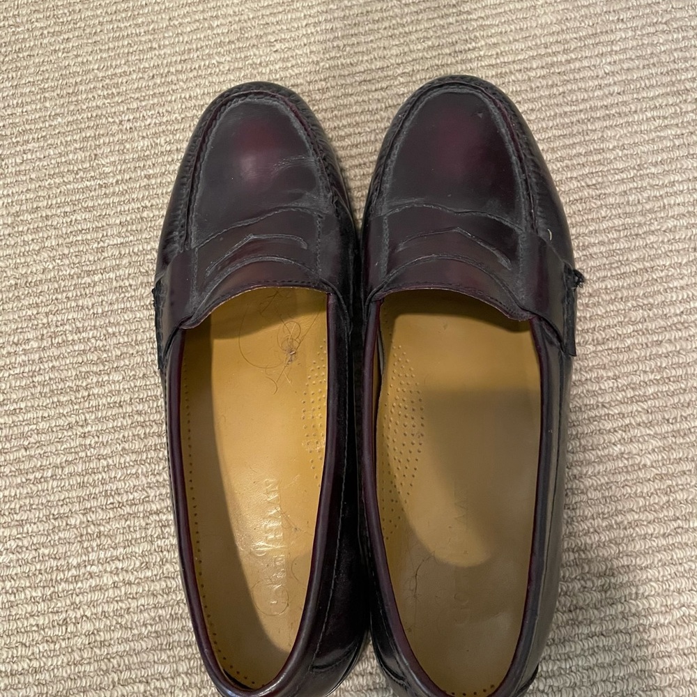 Men’s penny loafers.
